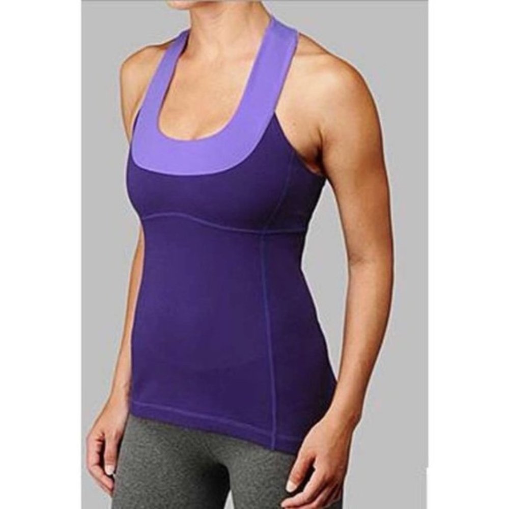 Lululemon  Lolo Purple Scoop Neck Tank Size 6